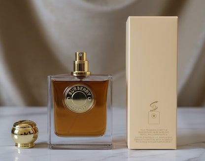 Burberry perume on a white background