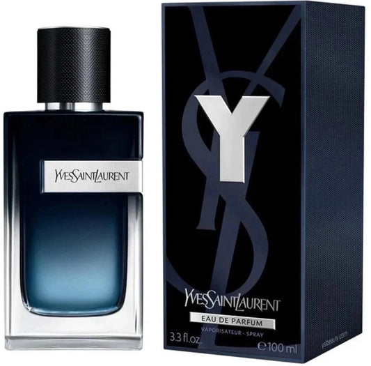 Yves Saint Laurent Eau de Parfum bottle and packaging on a white background
