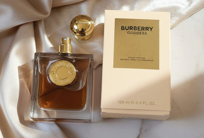 burberry perfume on a classy background