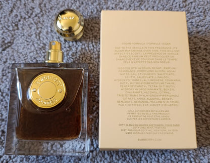 burberry Perfume Box Backside